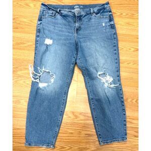 Old Navy 20 Jeans - womens distressed OG Straight - high rise